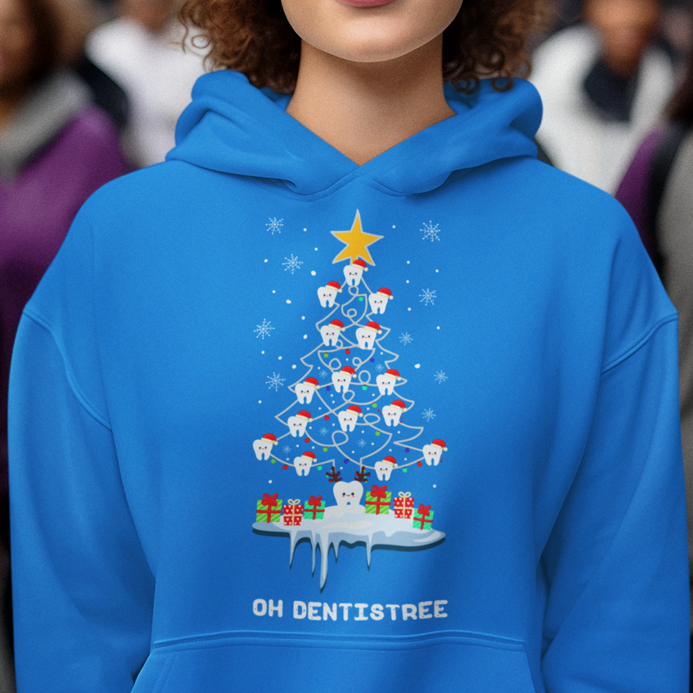 Oh Dentistree | Fun Dental Christmas Tree | Unisex Hoodie